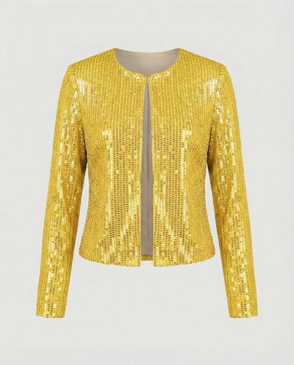 Damen Strickjacke Glitzer Effekt Norvielle