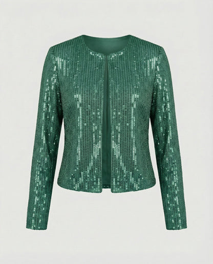 Damen Strickjacke Glitzer Effekt Norvielle