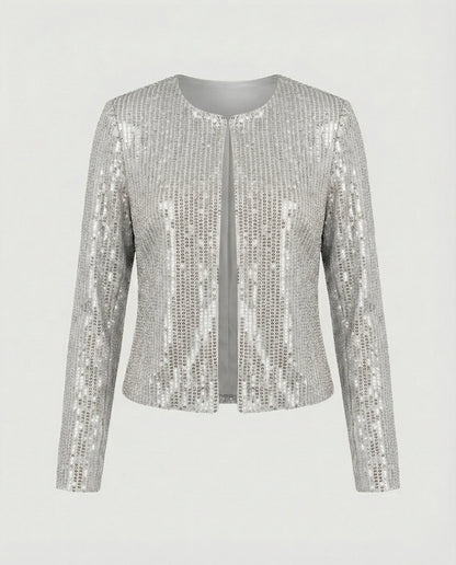 Damen Strickjacke Glitzer Effekt Norvielle