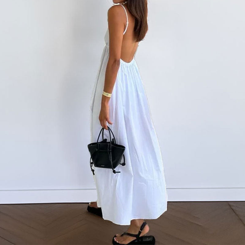 Damen Sommerkleid V-Ausschnitt Leicht
