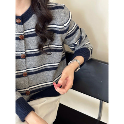 Damen Cardigan Streifenmuster Norvielle