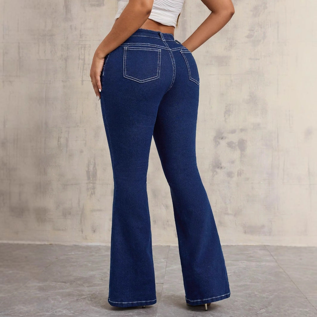 Damen High-Waist Flare Jeans Norvielle