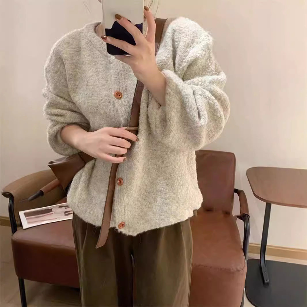 Damen Strickjacke Kuschelig Weit Norvielle - Norvielle
