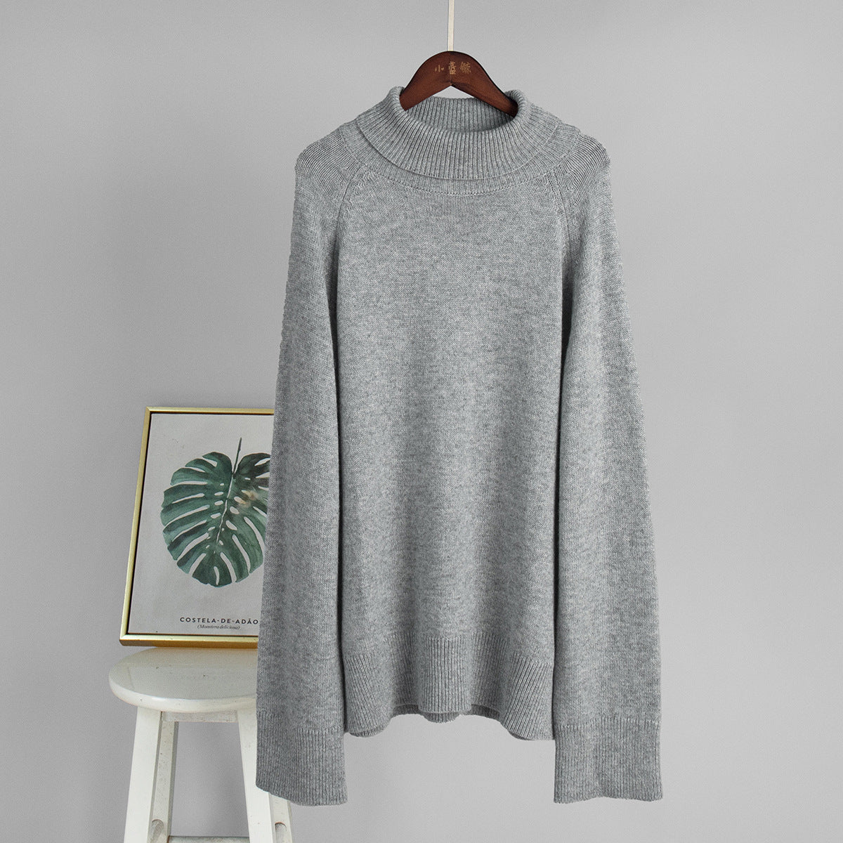 Damen Rollkragenpullover Feines Strickmaterial Norvielle