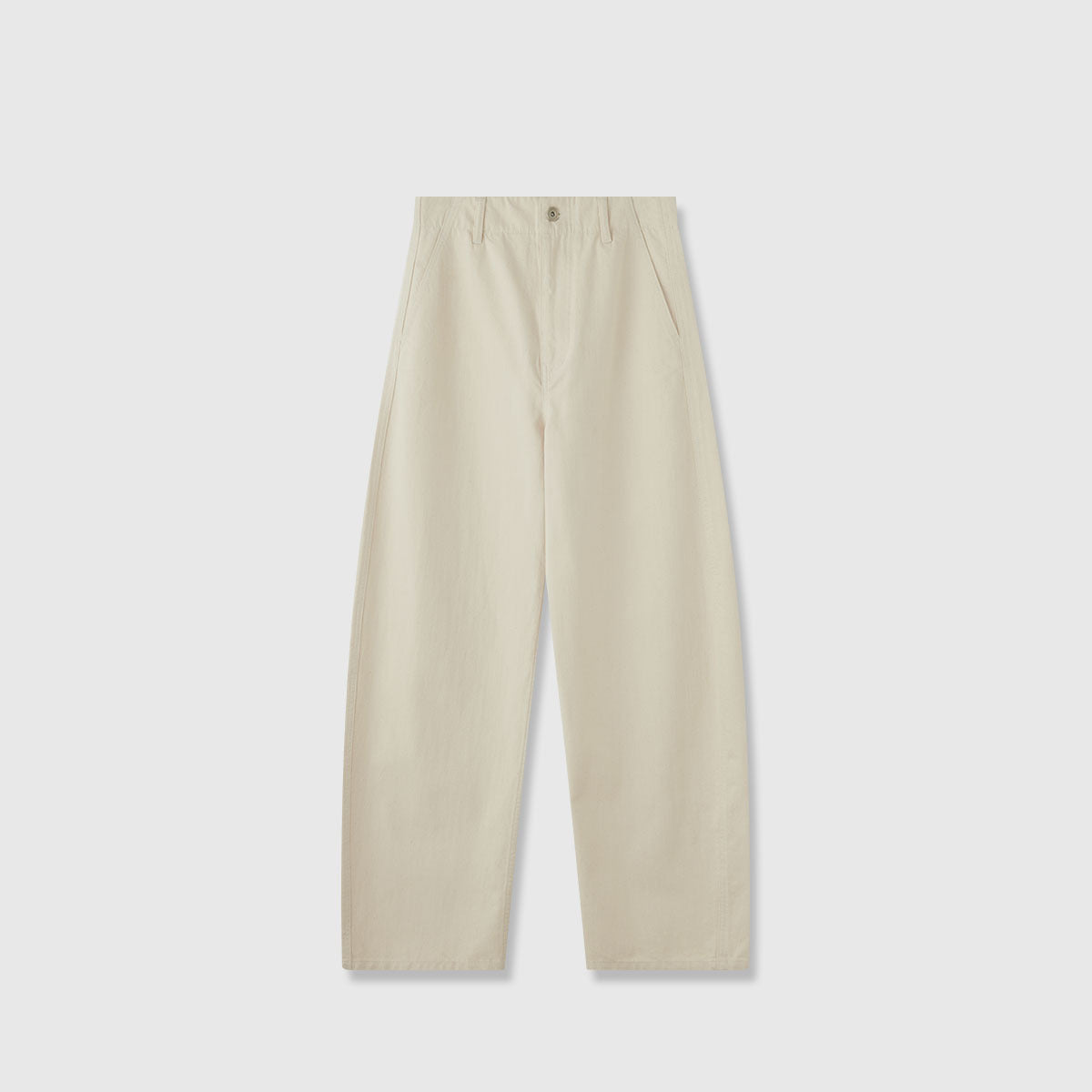 Damenweite Denim-Hose Hochbund Komfortschnitt