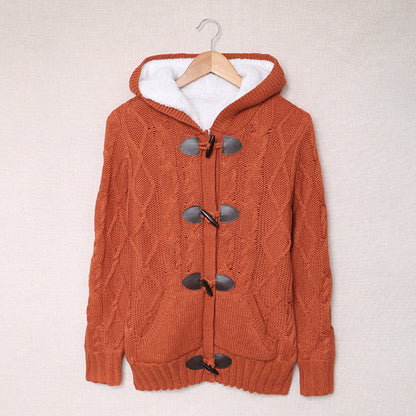 Damen Strickjacke Hochkragen Bequem Knöpfe Norvielle