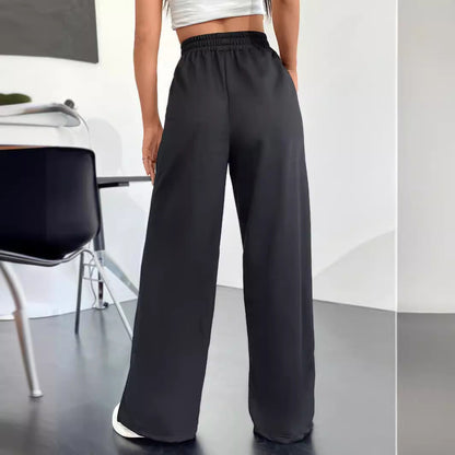 Damen Freizeithose Weit Geschnitten Mit Seitlichen Schlitzen Norvielle