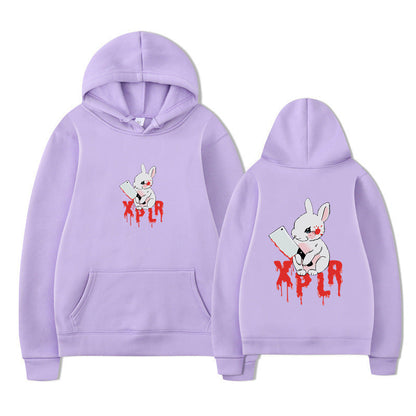 Damen Kapuzensweater Cartoon-Motiv Bequem Norvielle