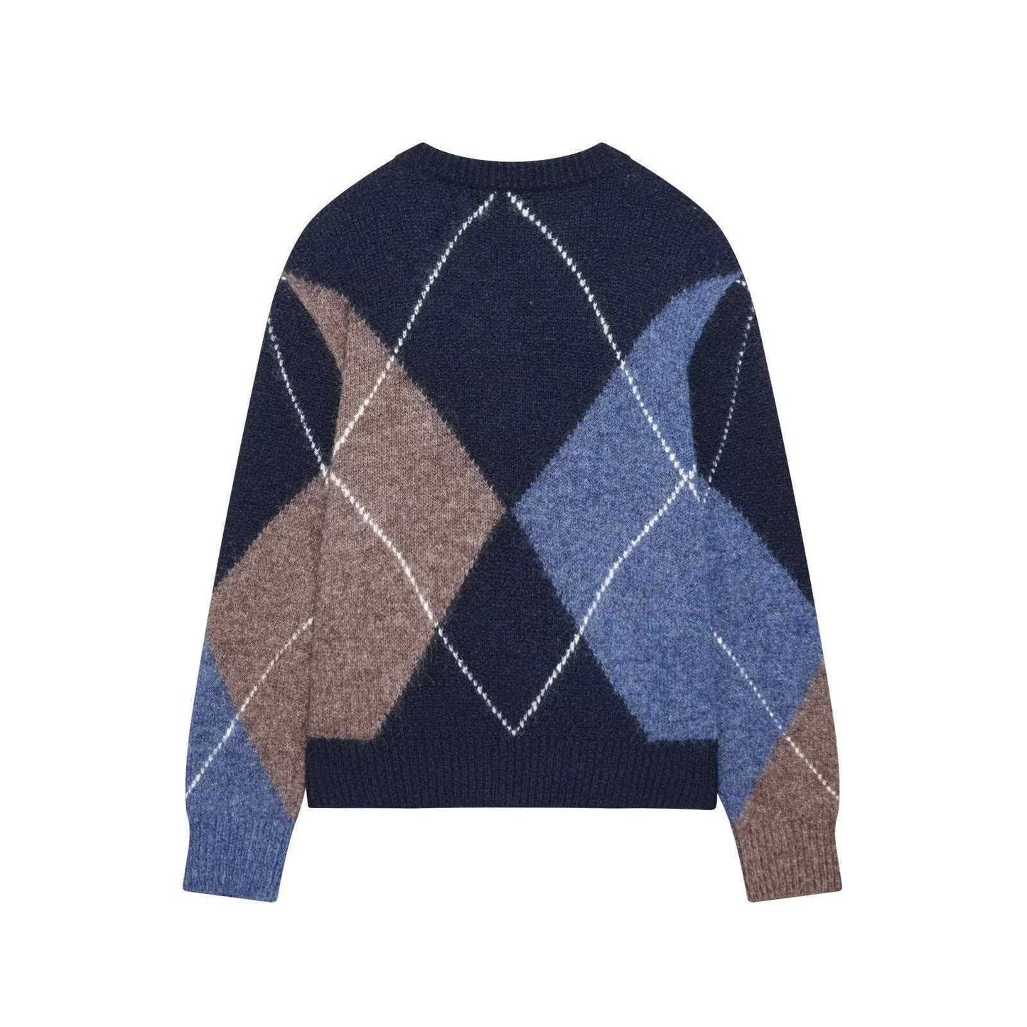 Damen Grobstrickpullover Rautenmuster Norvielle