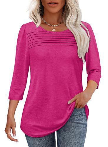 Damen Langarmshirt Plissee-Details Norvielle