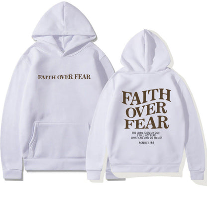 Damen Hoodie Bequem Inspirierender Schriftzug Grau
