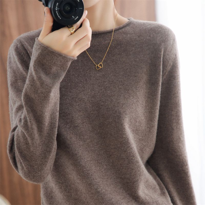 Damen Pullover Weicher V-Ausschnitt Norvielle
