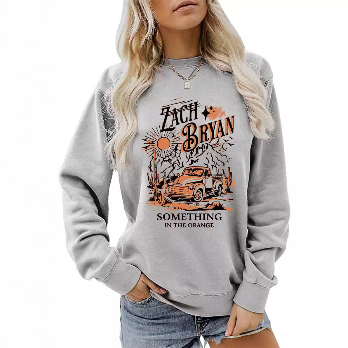 Damen Sweatshirt Vintage Truck Design Norvielle