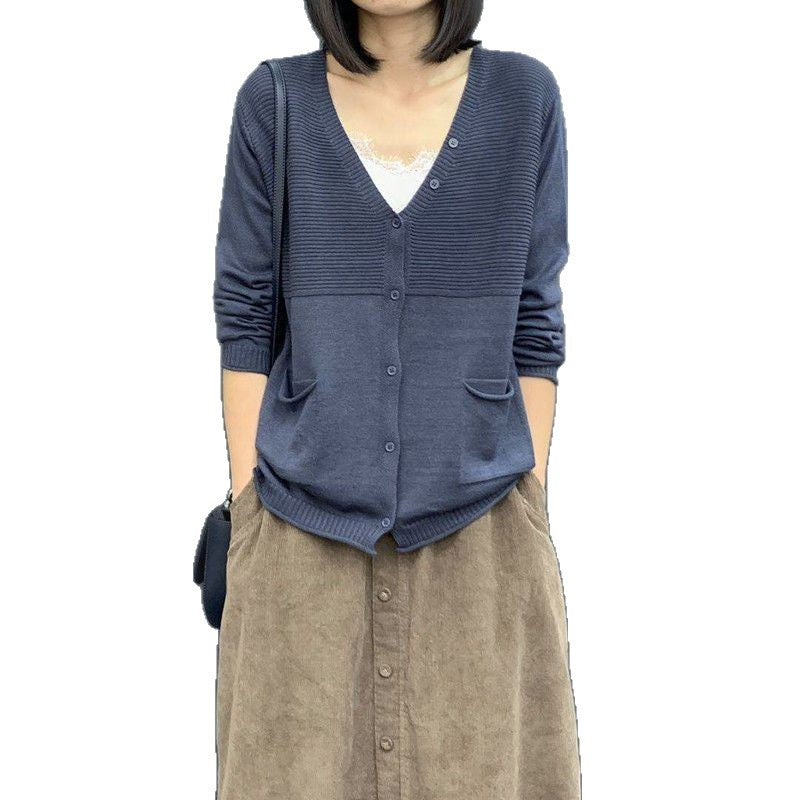 Damen Strickjacke Strukturiert Beige