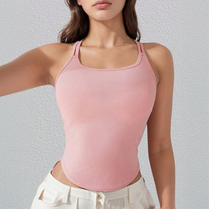 Damen Sporttanktop Slim Fit Dekorative Träger Norvielle