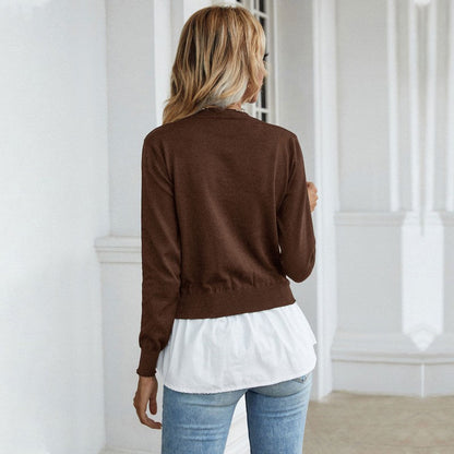 Damen Strickpullover mit Bluse Norvielle