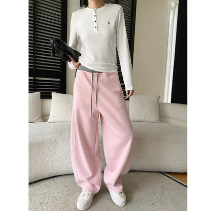 Damen Sweathose Weites Modell Seitentaschen Bequem
