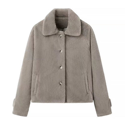 Damen Kuscheljacke Elegant Kragen Norvielle - Norvielle