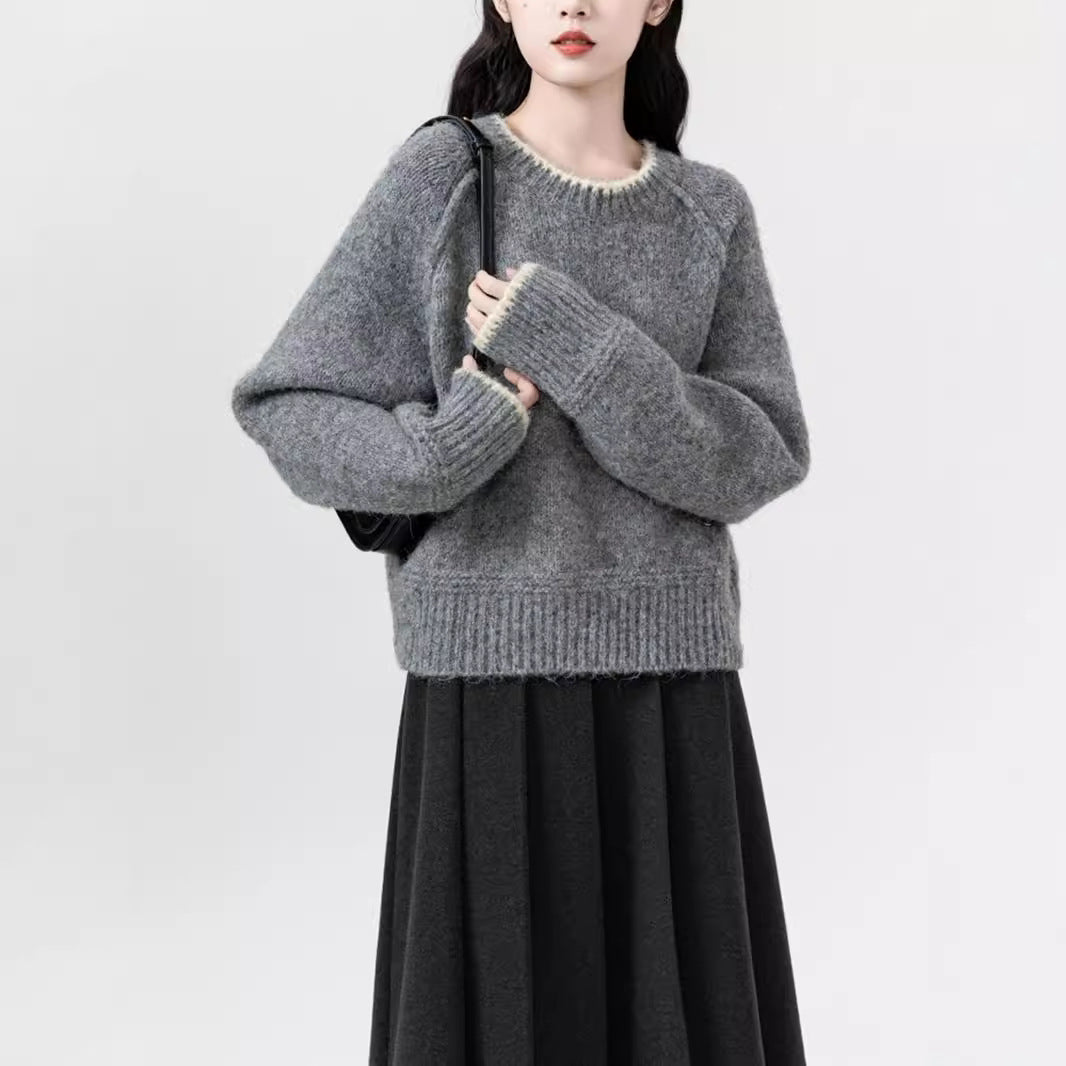 Damen Rundhalspullover Feinstrick Norvielle - Norvielle
