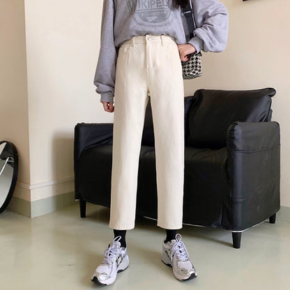 Damen Hochtaillierte Chino-Hose Norvielle