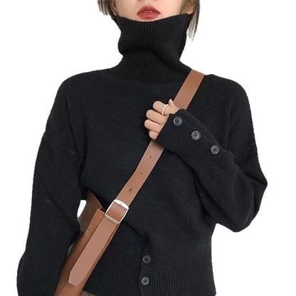 Damen Rollkragenpullover Weiches Material Norvielle