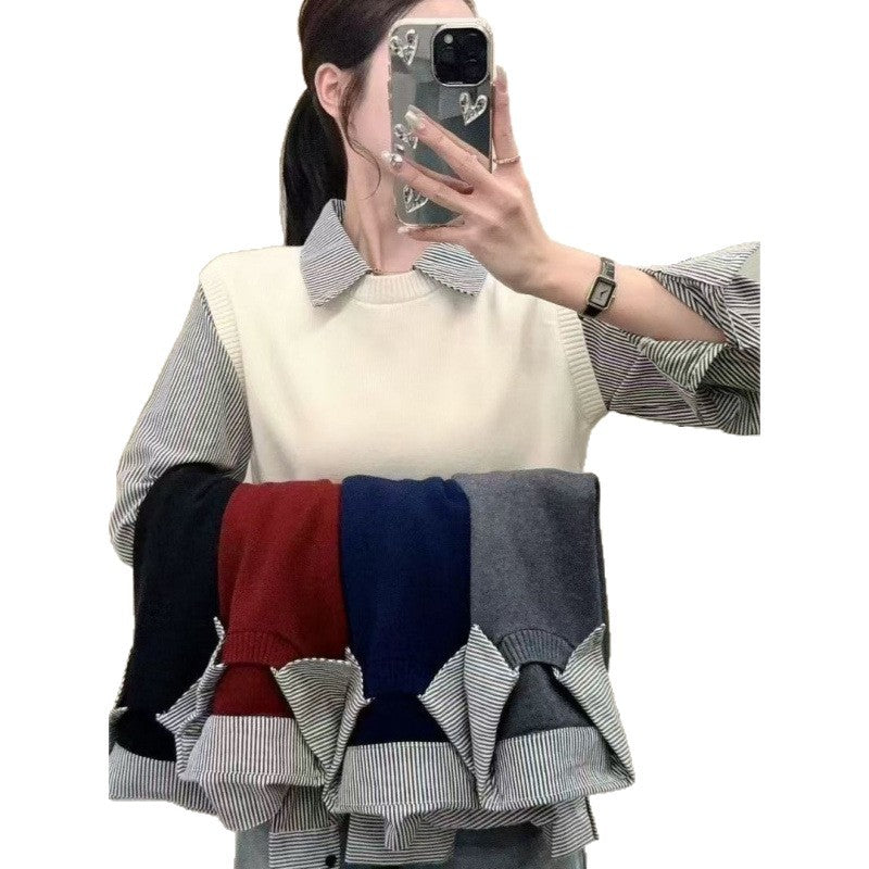 Damen Pullover Lässig Strukturiert Norvielle
