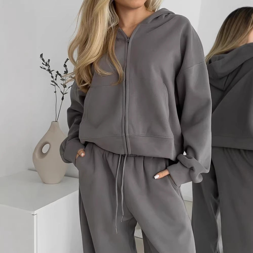 Damen Kapuzenpullover Reißverschluss Hochwertig Norvielle - Norvielle