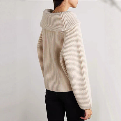 Damen Kapuzensweater Ripp-Design Norvielle