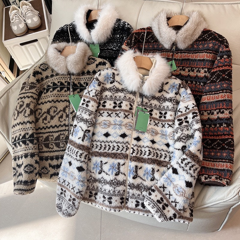 Damen Teddyjacke gefütterter Kragen Norvielle - Norvielle