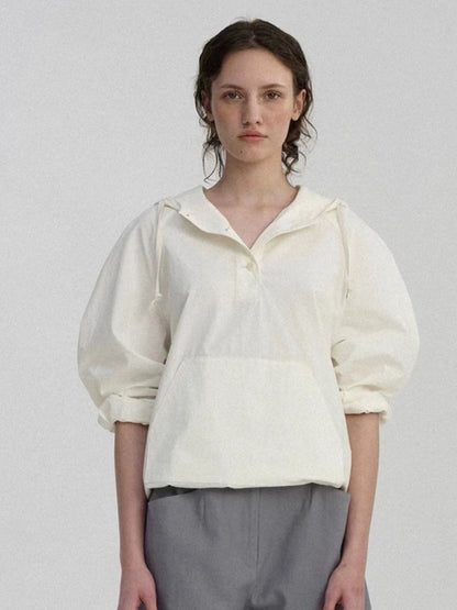 Damen Kapuzenbluse Lässig Innovativer Schnitt Norvielle