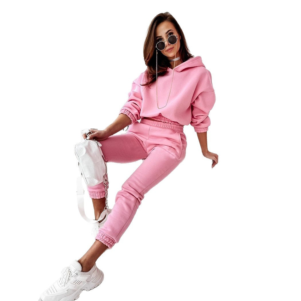 Damen Jogginganzug mit Kapuze Elastisch Norvielle