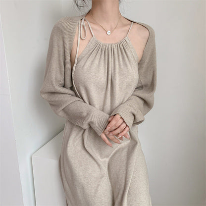 Damen Maxikleid Verstellbare Träger Elegant Norvielle