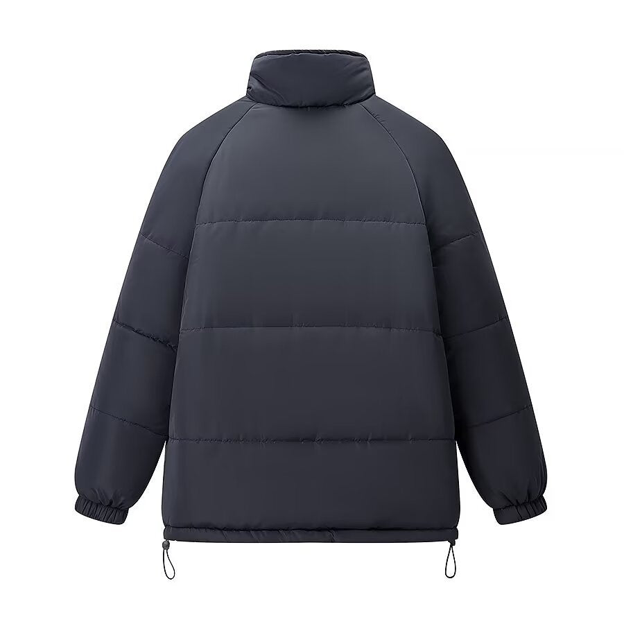 Damen Steppjacke Urbaner Stil Hochkragen Praktische Taschen Norvielle