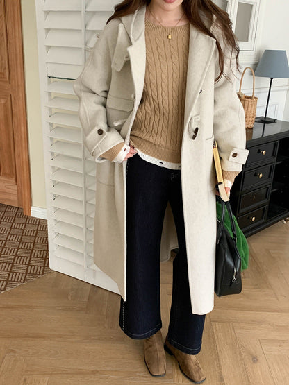 Damen Mantel Norvielle Wool Bequem Elegant