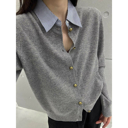 Damen Cardigan mit goldenen Knöpfen Norvielle