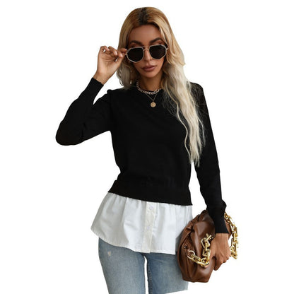 Damen Strickpullover mit Bluse Norvielle