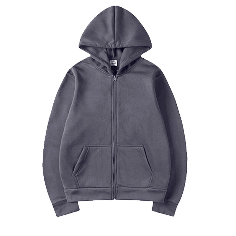 Damen Kapuzensweatshirt Durchgehender Reißverschluss Seitentaschen