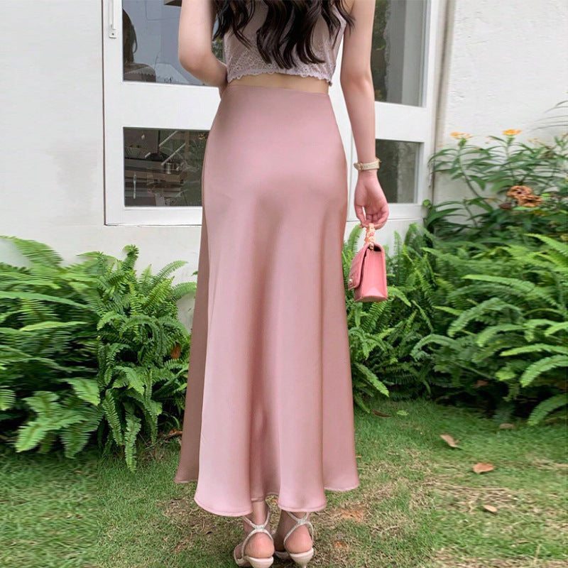 Damen Maxikleid Seidenähnlich Norvielle