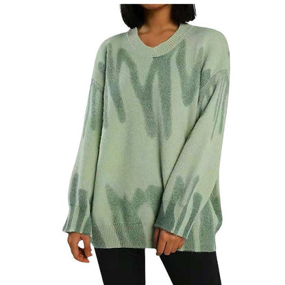 Damen Pullover Groß Locker Farbverlauf Norvielle