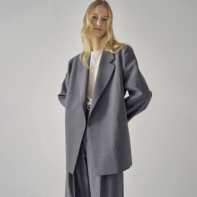 Damen Oversized Blazer Edler Schnitt Norvielle - Norvielle