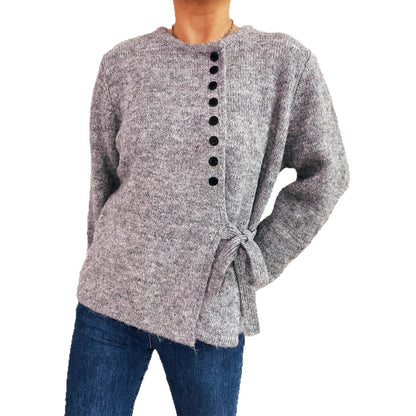 Damen Strickpullover mit Knoten Detail Norvielle