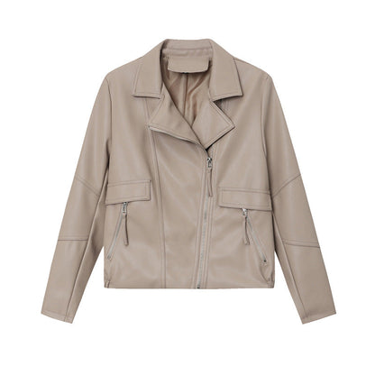 Damen Bikerjacke Lässiger Schnitt Norvielle