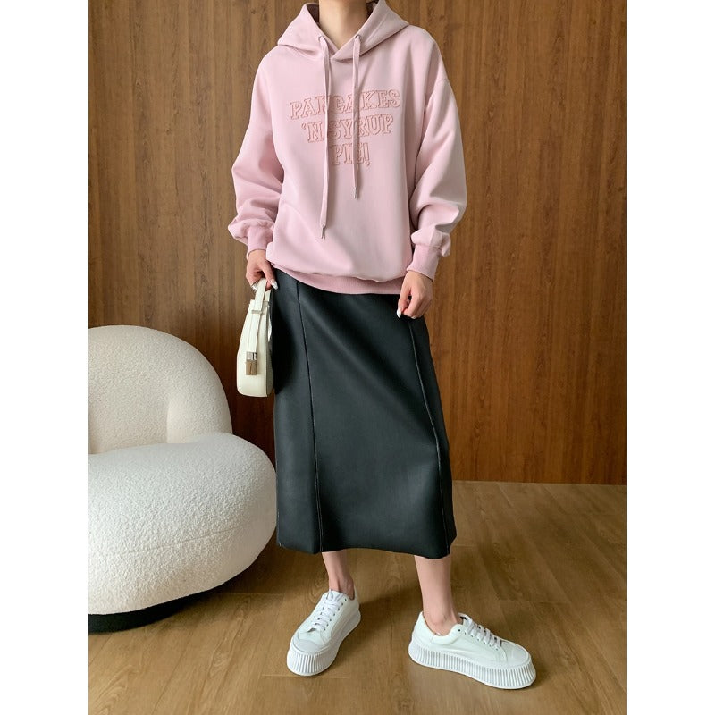 Damen Kapuzenpullover Lässiger Schnitt Weicher Stoff