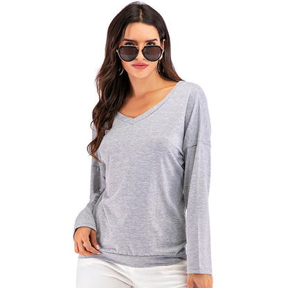 Damen Oberteil Elegantes Design Tiefes Rückendesign Lässiger Schnitt