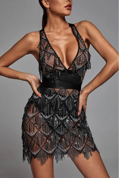 Damen Paillettenkleid Funktionskleid Norvielle