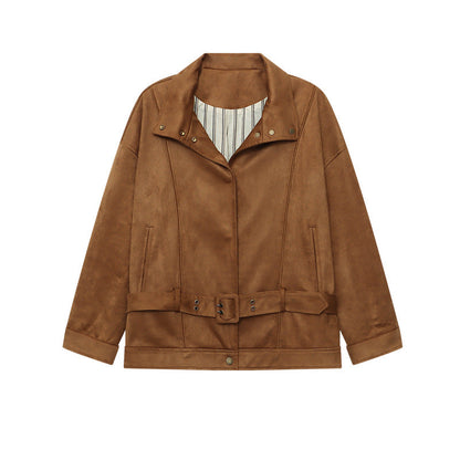 Damen Übergangsjacke mit Taschen und Stehkragen Norvielle