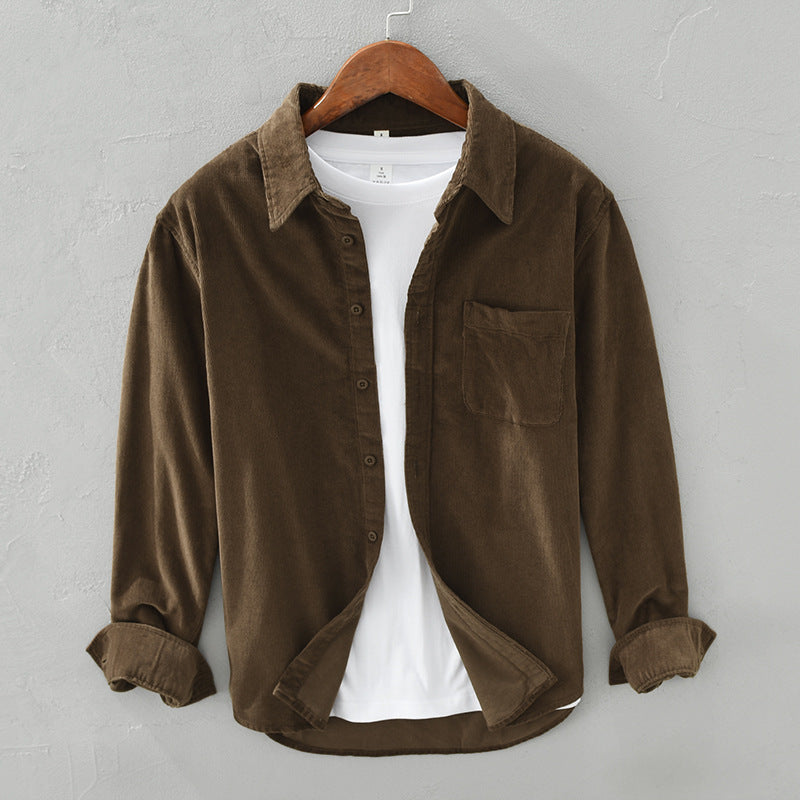 Herren Cordhemd Langarm