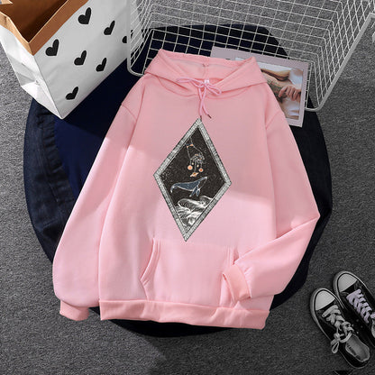 Damen Kapuzenpullover Kreatives Design Norvielle