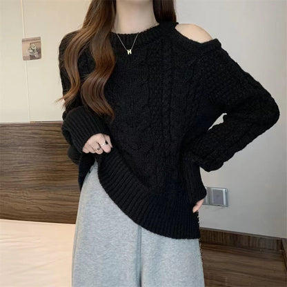 Damen Grobstrickpullover Lässiger Look Norvielle