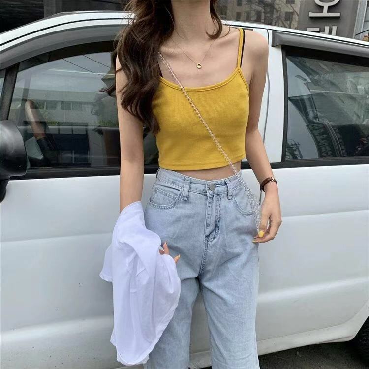 Damen Cropped Elastisch Schmal